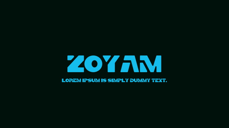 ZOYAM Font