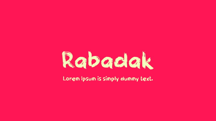 Rabadak Font