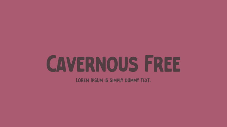 Cavernous Free Font