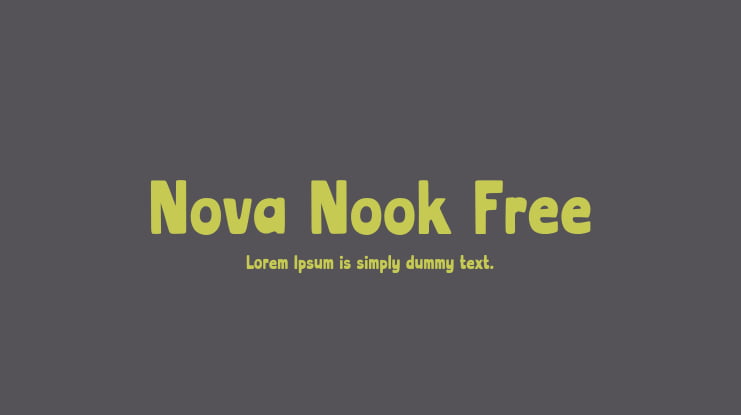 Nova Nook Free Font