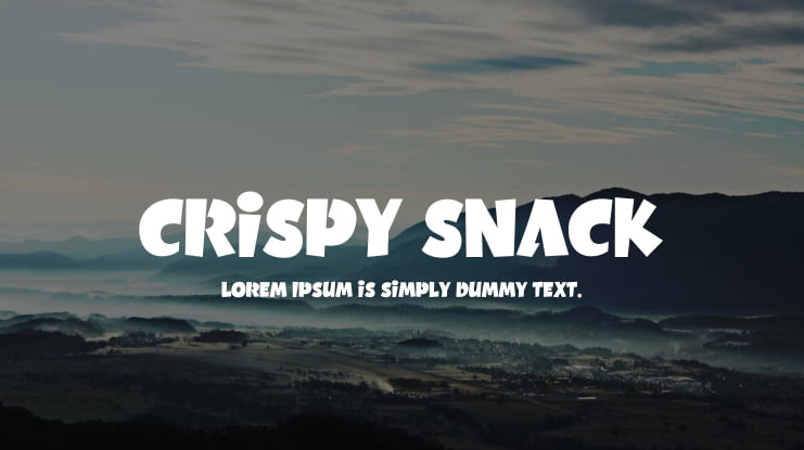 Crispy Snack Font