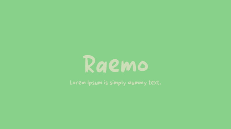 Raemo Font