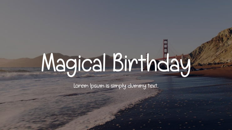 Magical Birthday Font