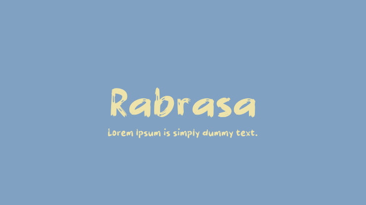 Rabrasa Font