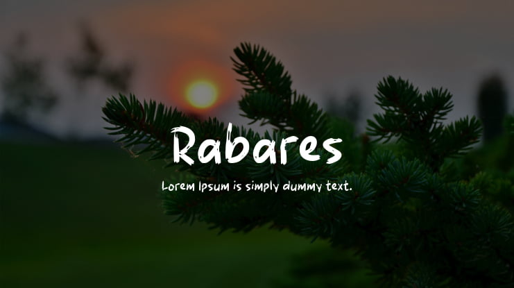 Rabares Font