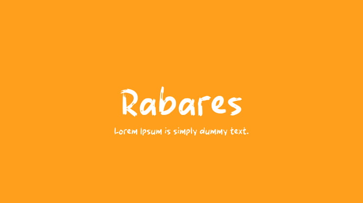 Rabares Font