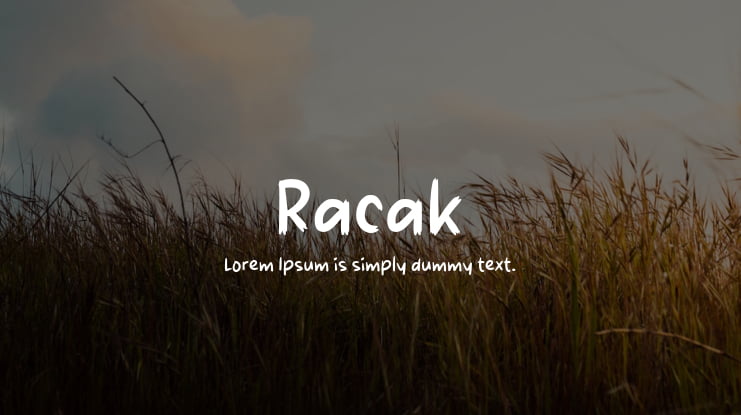 Racak Font