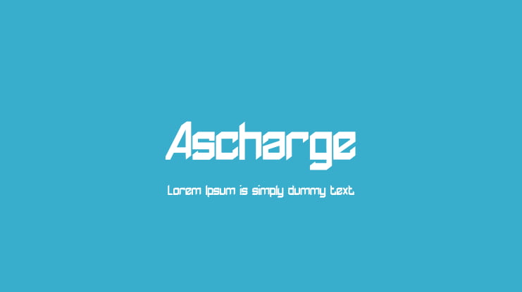 Ascharge Font