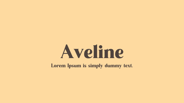 Aveline Font