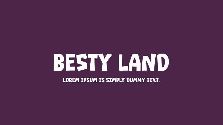 Besty Land Font