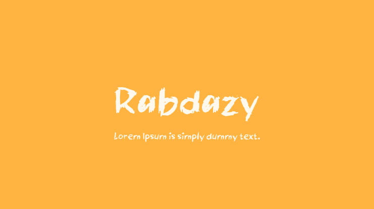 Rabdazy Font