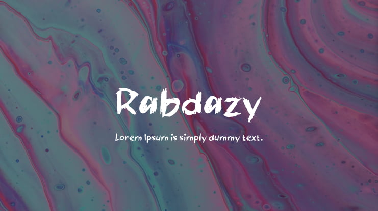 Rabdazy Font