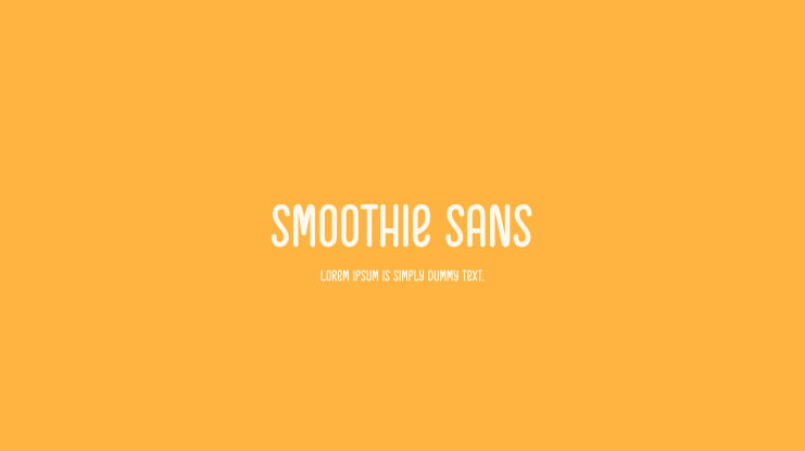 Smoothie Sans Font