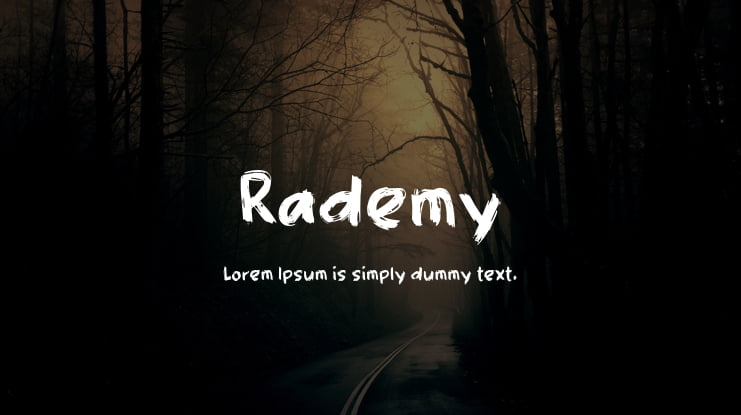 Rademy Font