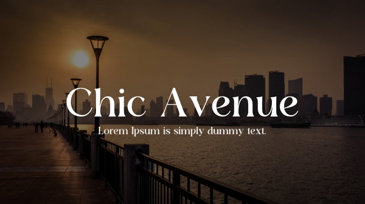 Chic Avenue Font