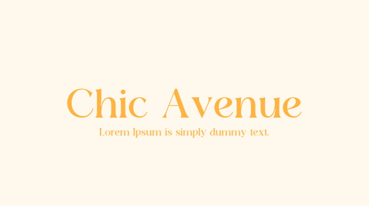 Chic Avenue Font