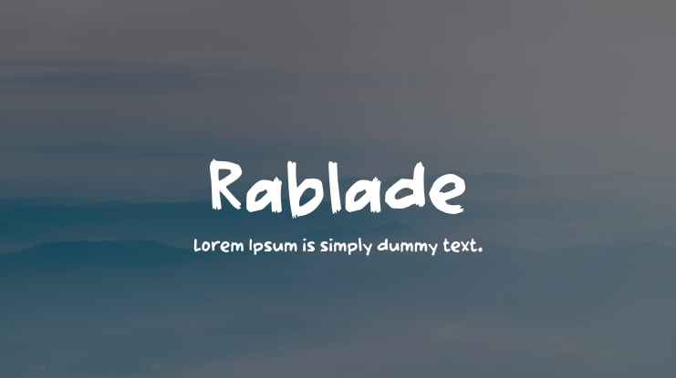 Rablade Font