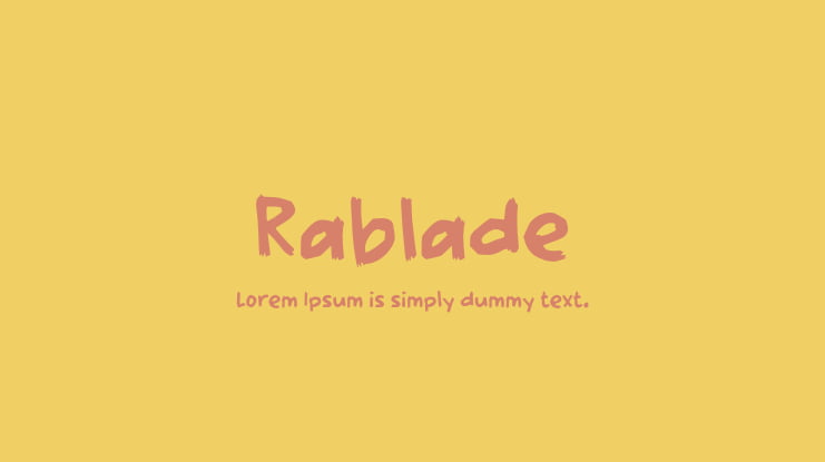 Rablade Font