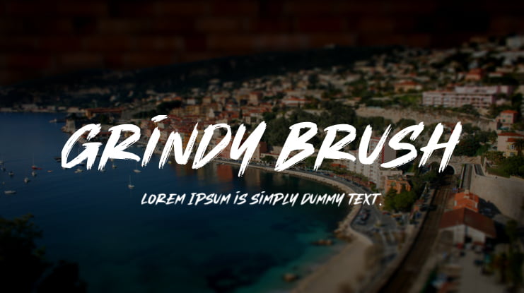 Grindy Brush Font