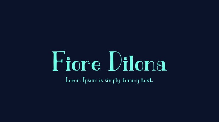 Fiore Dilona Font Family