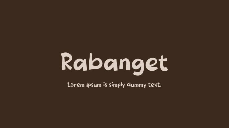 Rabanget Font