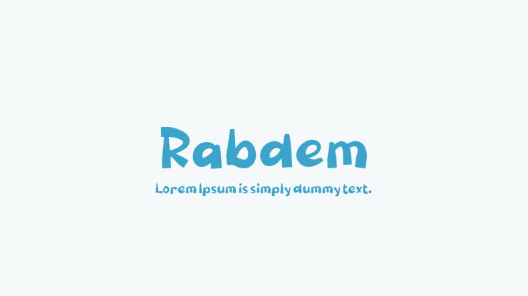 Rabdem Font