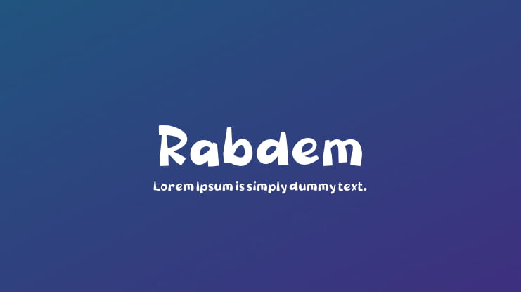 Rabdem Font