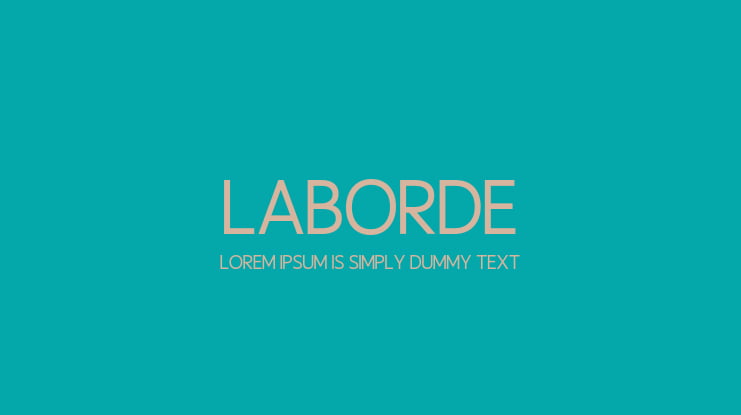 Laborde Font Family