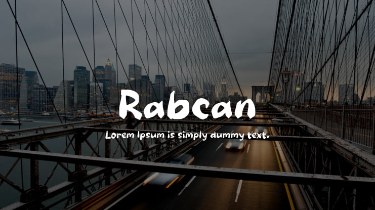 Rabcan Font