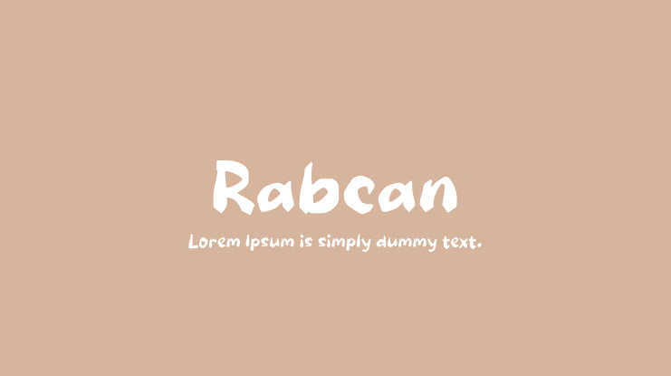 Rabcan Font