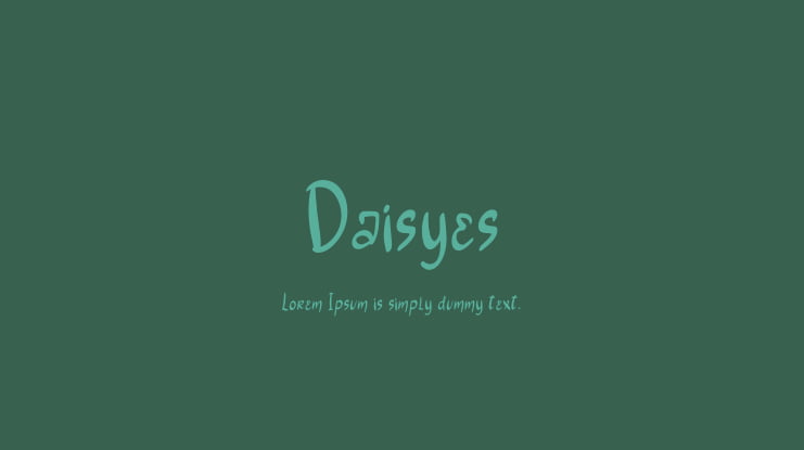 Daisyes Font Family