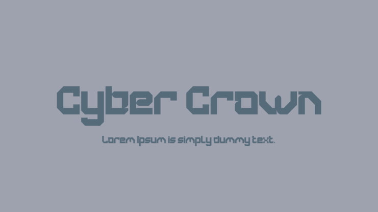 Cyber Crown Font Family