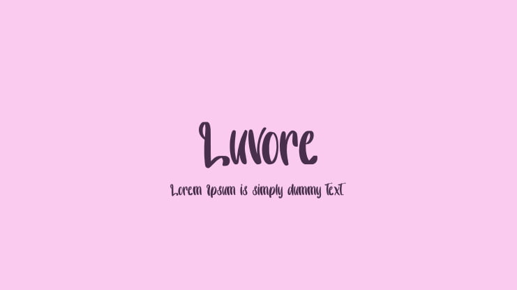 Luvore Font