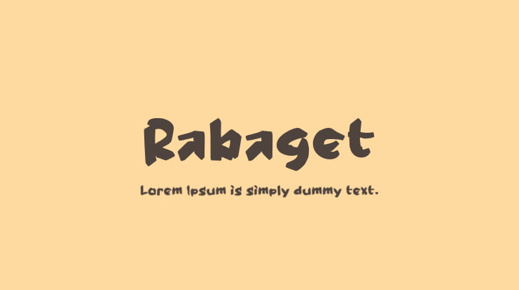 Rabaget Font