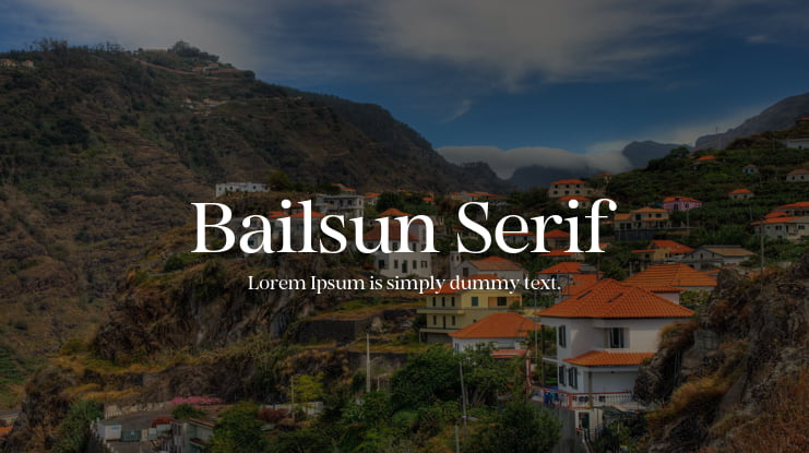 Bailsun Serif Font Family