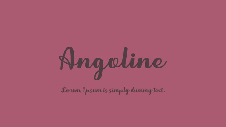 Angoline Font