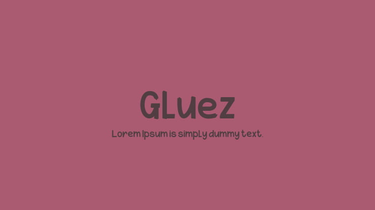 Gluez Font Family