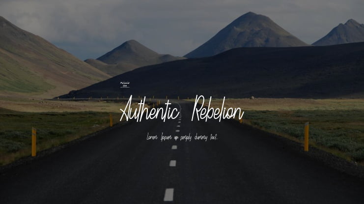 Authentic Rebelion Font