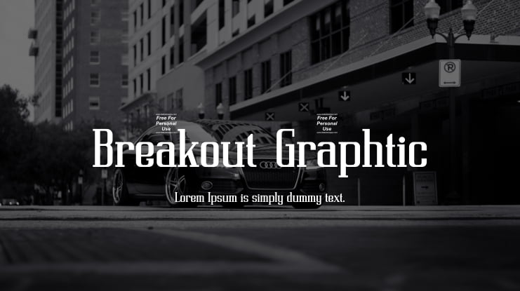 Breakout Graphtic Font