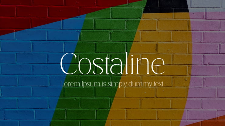 Costaline Font Family