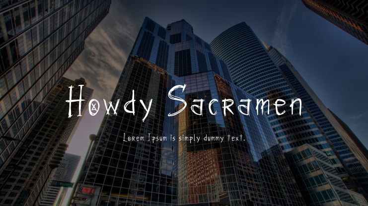 Howdy Sacramen Font Family