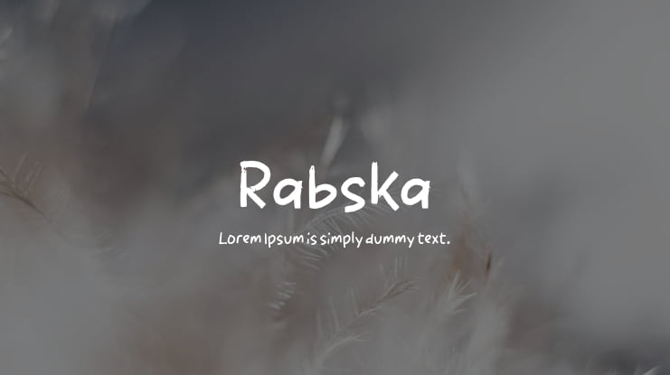 Rabska Font