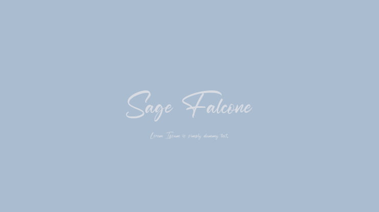 Sage Falcone Font