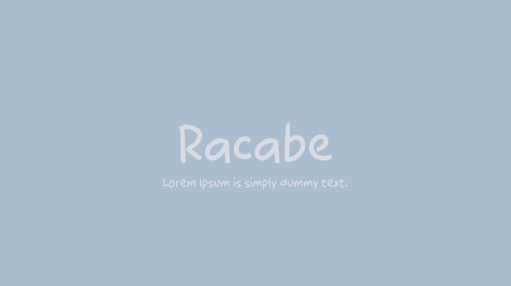 Racabe Font