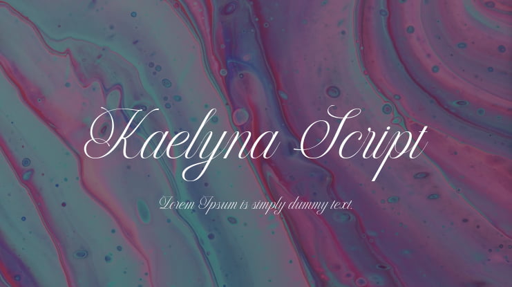 Kaelyna Script Font