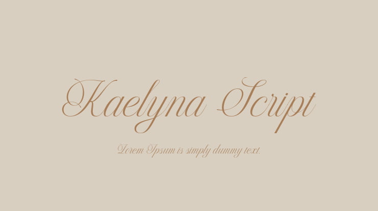 Kaelyna Script Font