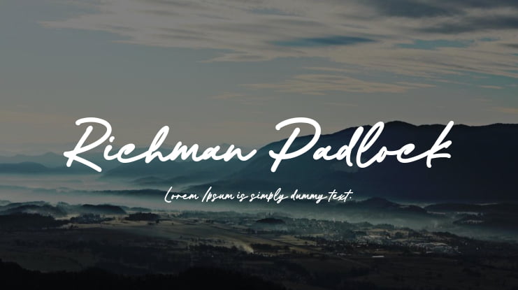 Richman Padlock Font