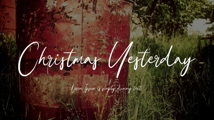 Christmas Yesterday Font