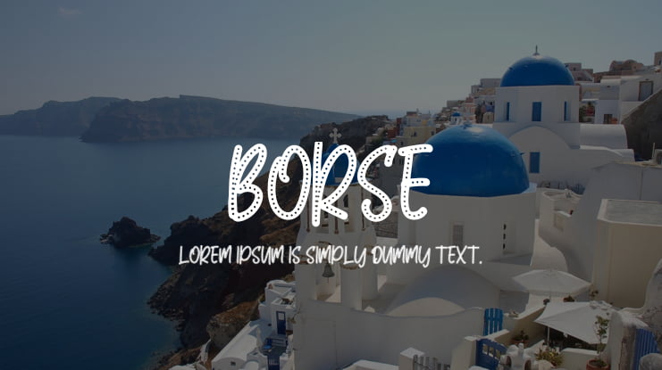 BORSE Font