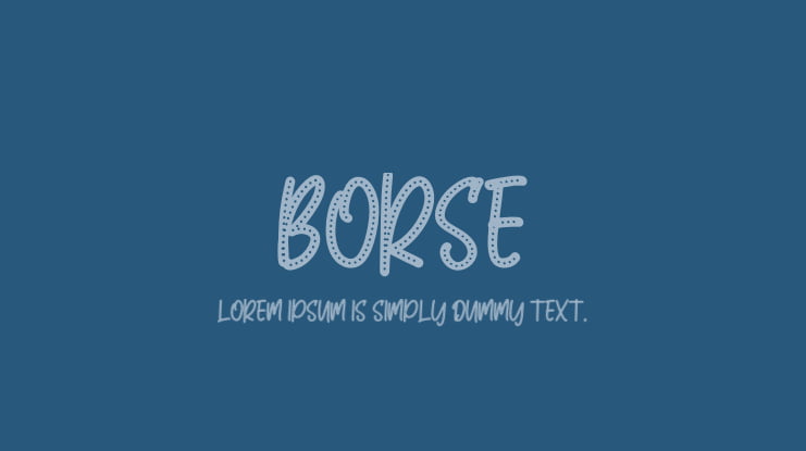 BORSE Font